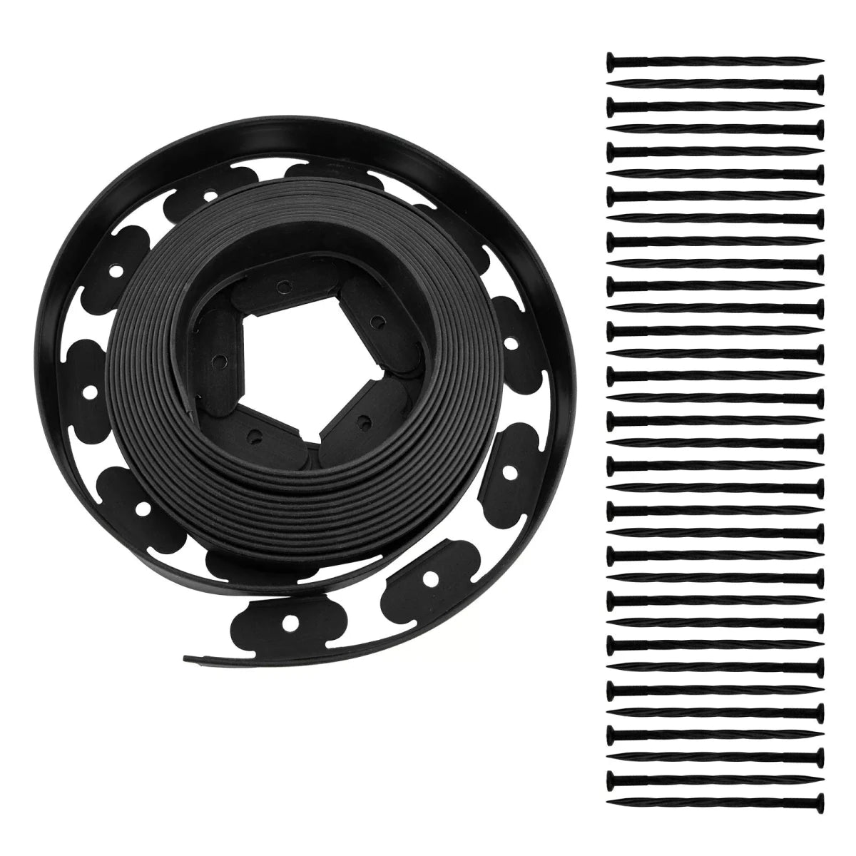 10M - 50M Flexible Garden Bed Edging Lawn Grass Border Paving Edge Liner With Pegs - Direct On Sale