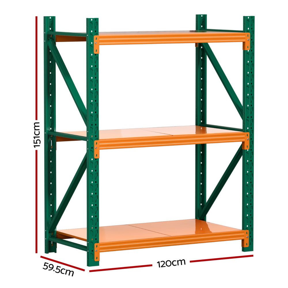 1.2Mx1.5M Heavy Duty Garage Storage Shelving Rack Industrial Shelving - Direct On Sale
