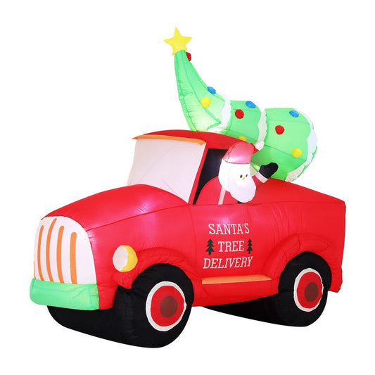 1.6m Santa on Truck Christmas Inflatable – Indoor Outdoor Decoration - Direct On Sale