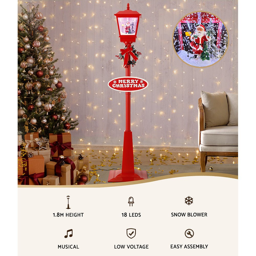 1.8M Christmas Lamp Post Lights LED Outdoor Decorations - Direct On Sale