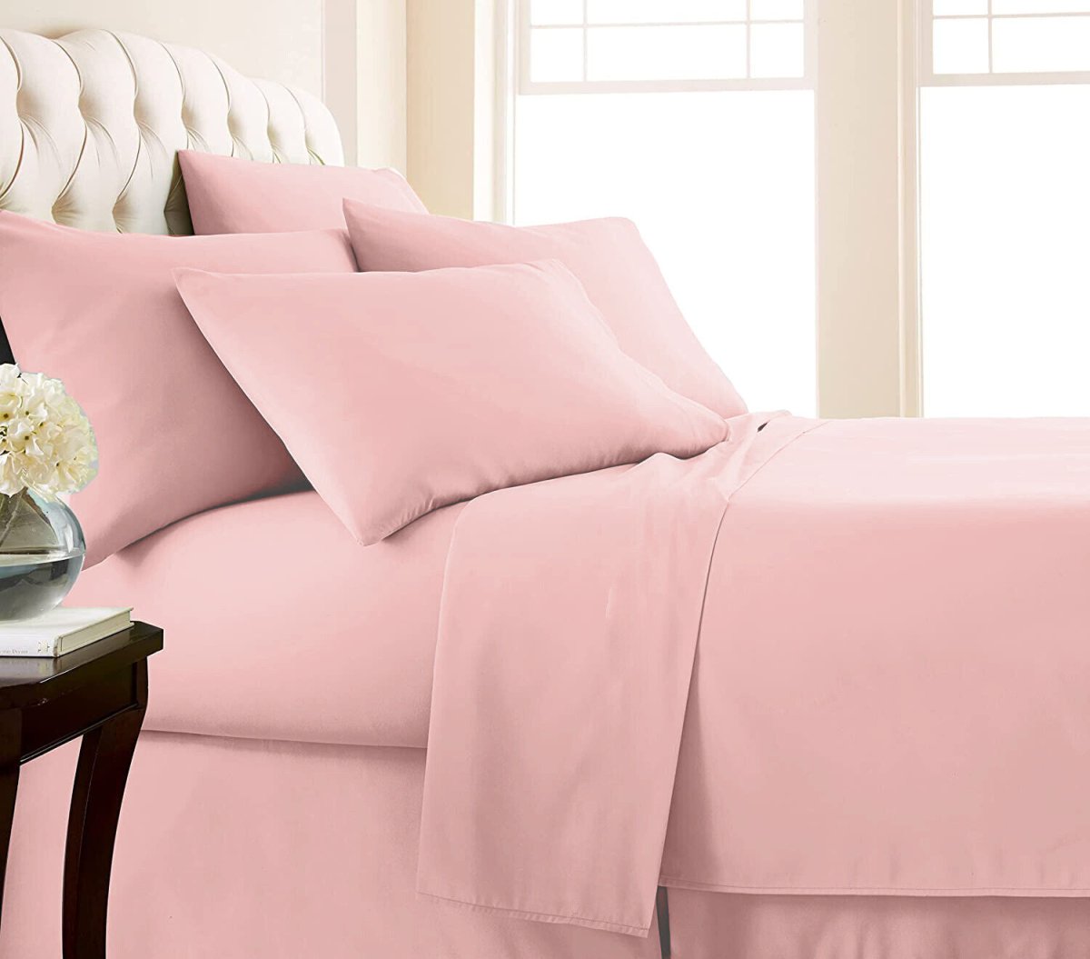 2000TC Egyptian Cotton Bed Flat Fitted Sheet Set - Direct On Sale