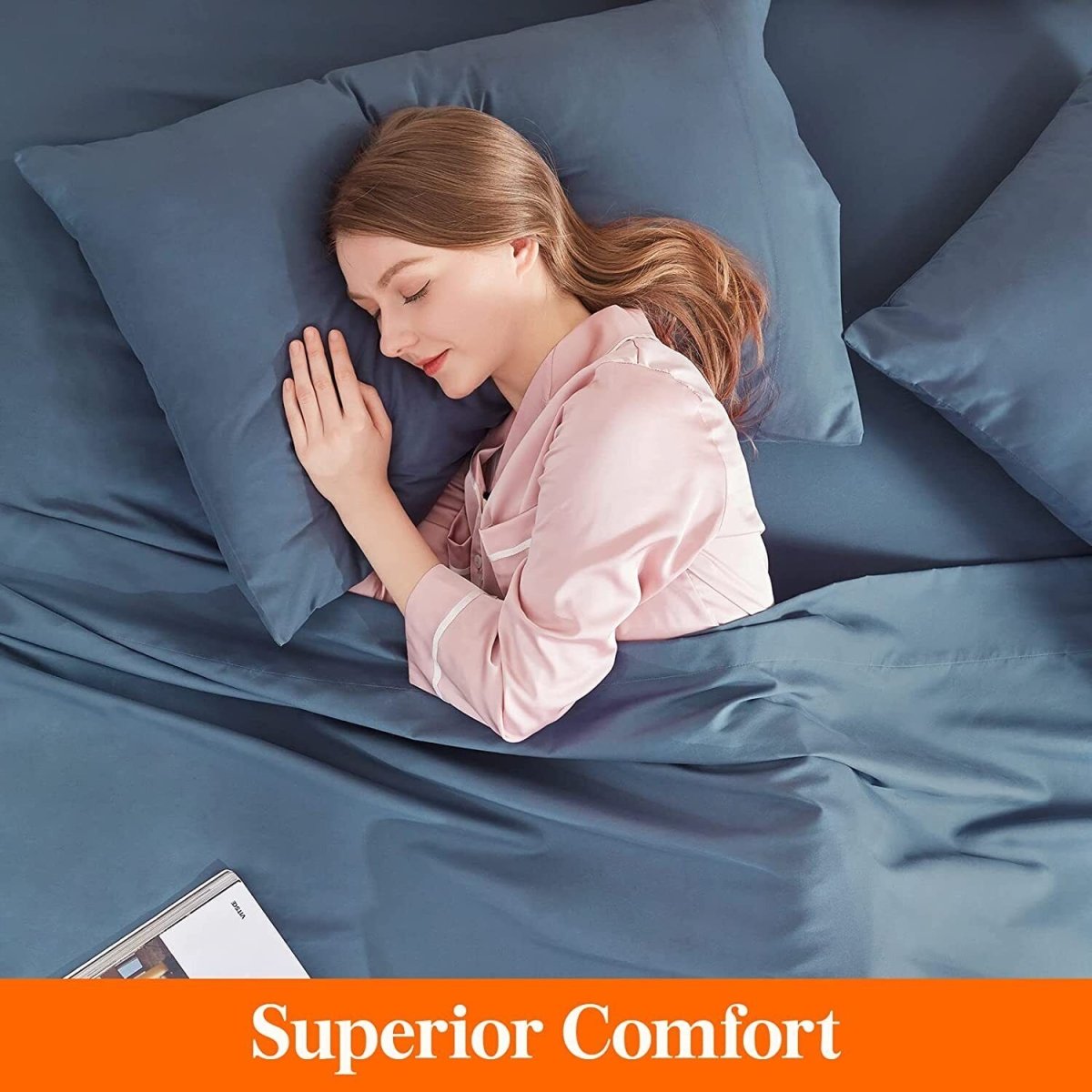 2000TC Egyptian Cotton Bed Flat Fitted Sheet Set - Direct On Sale