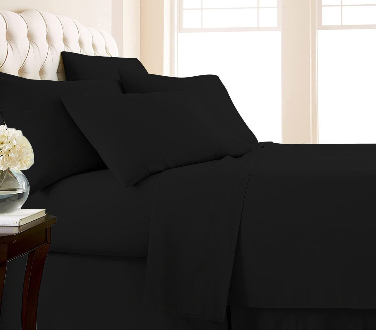 2000TC Egyptian Cotton Bed Flat Fitted Sheet Set - Direct On Sale
