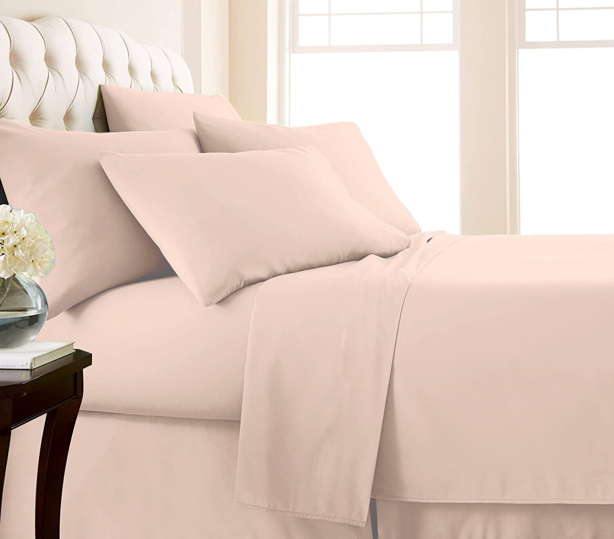 2000TC Egyptian Cotton Bed Flat Fitted Sheet Set - Direct On Sale