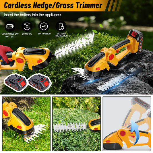 Grass shear blade trimming lawn edges