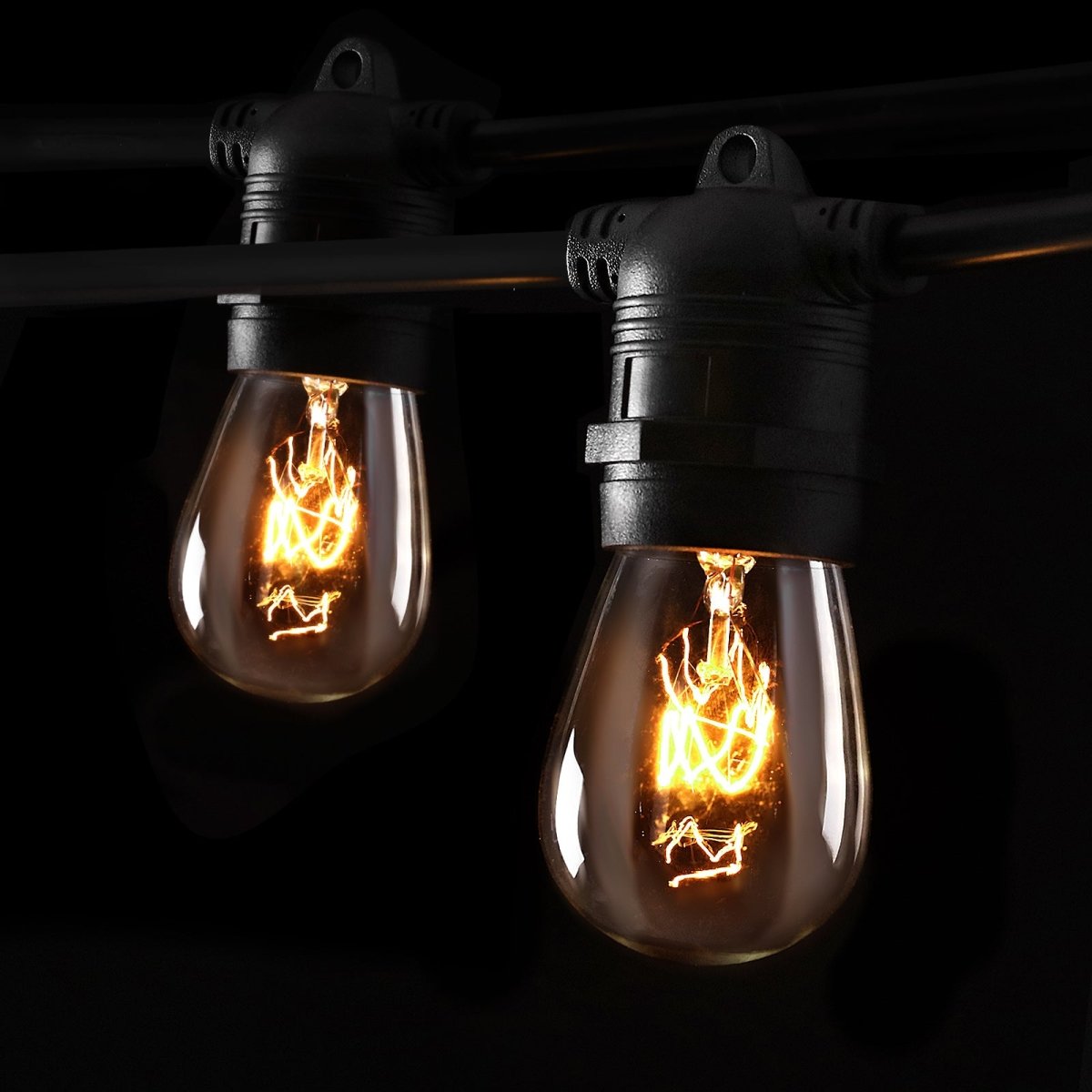 20m LED Festoon String Lights Outdoor Christmas Wedding Waterproof Garden Decor - Direct On Sale