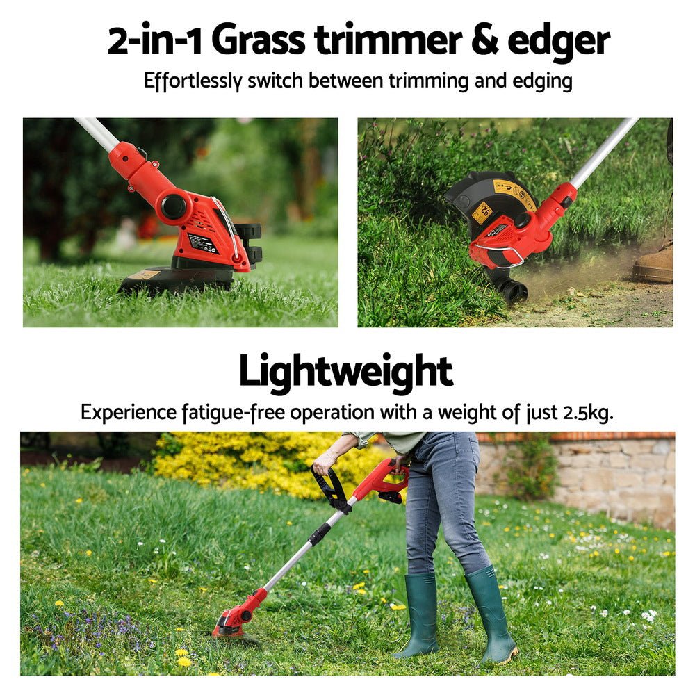 20V Cordless Line Trimmer Lawn Whipper Grass Snipper - Direct On Sale