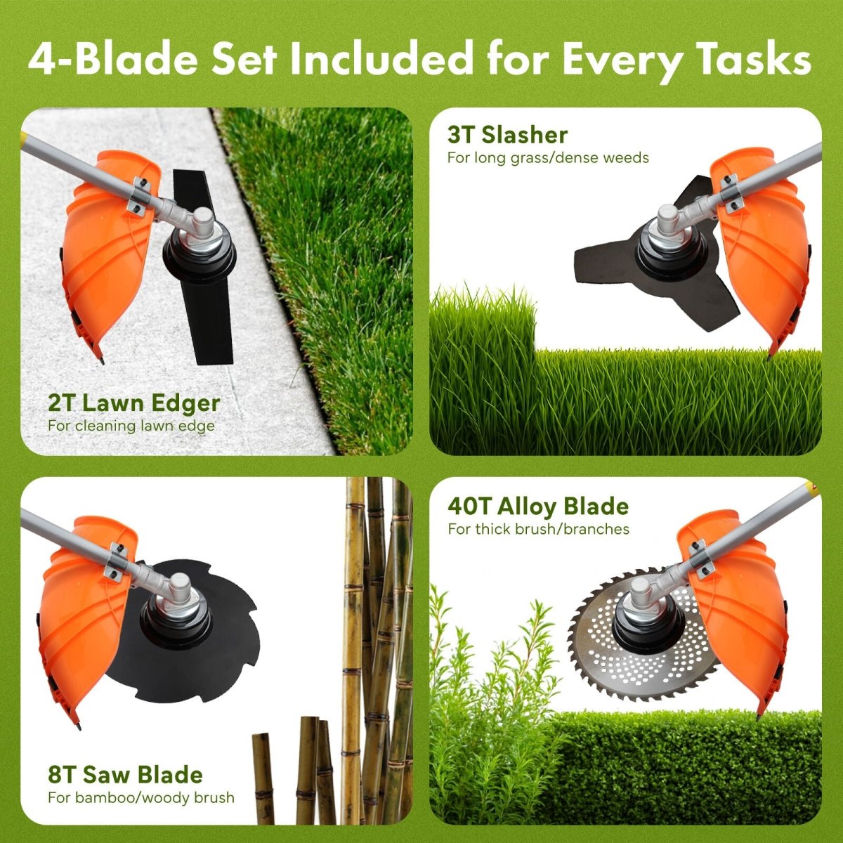 26cc Garden Whipper Snipper With 4 Blades - Direct On Sale