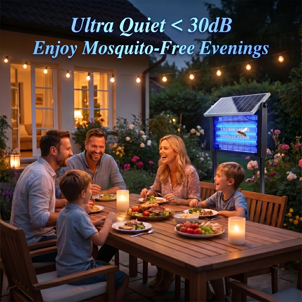 Bug zapper light attracting insects