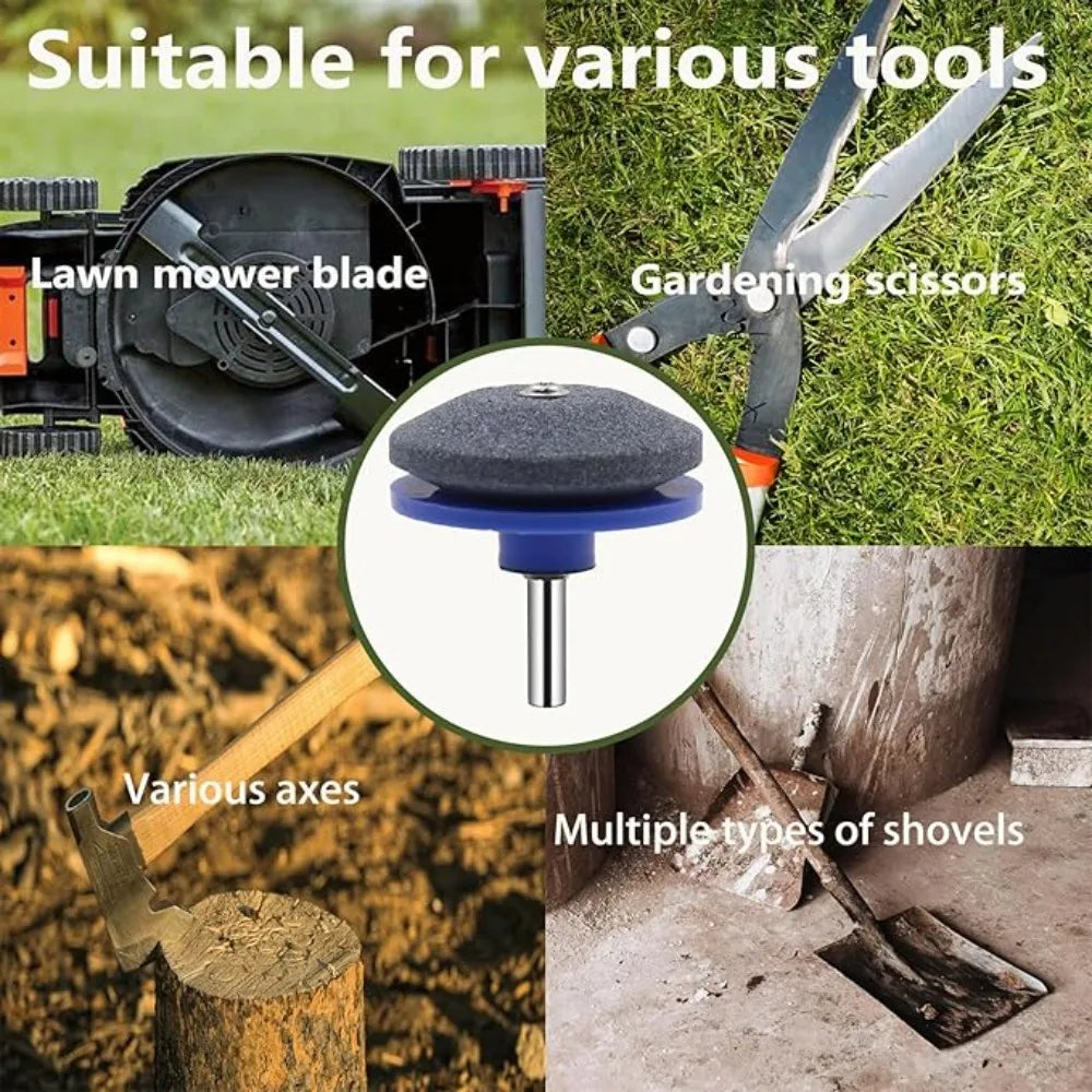 Round sharpening stone disc