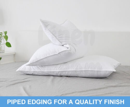 2x Australia Made Microfibre Hotel Pillow with Cotton Cover - Altern to Down/Latex/Memory - Direct On Sale