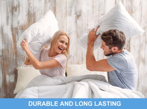 2x Australia Made Microfibre Hotel Pillow with Cotton Cover - Altern to Down/Latex/Memory - Direct On Sale