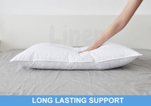 2x Australia Made Microfibre Hotel Pillow with Cotton Cover - Altern to Down/Latex/Memory - Direct On Sale