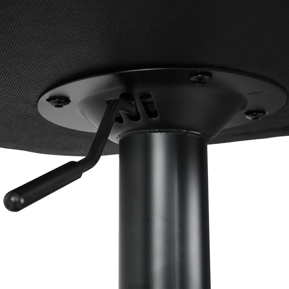 2x Bar Stools Kitchen Swivel Bar Stool Gas Lift Chairs Barstools Black - Direct On Sale