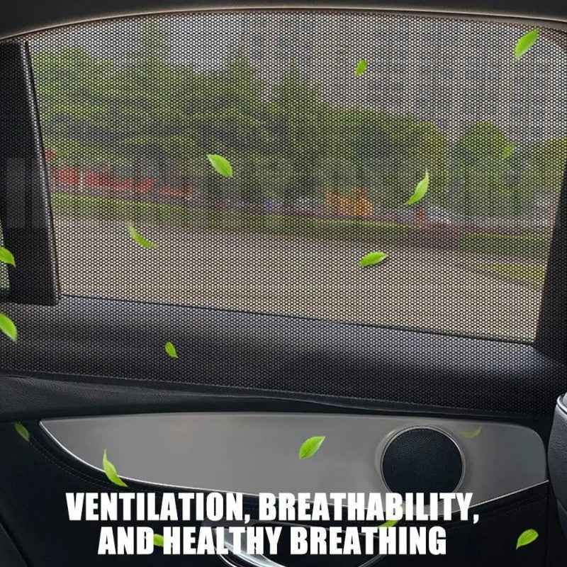 2x Universal Sun Shades Rear Side Seat Car Window Socks Baby Kids Protection (Pair) - Direct On Sale