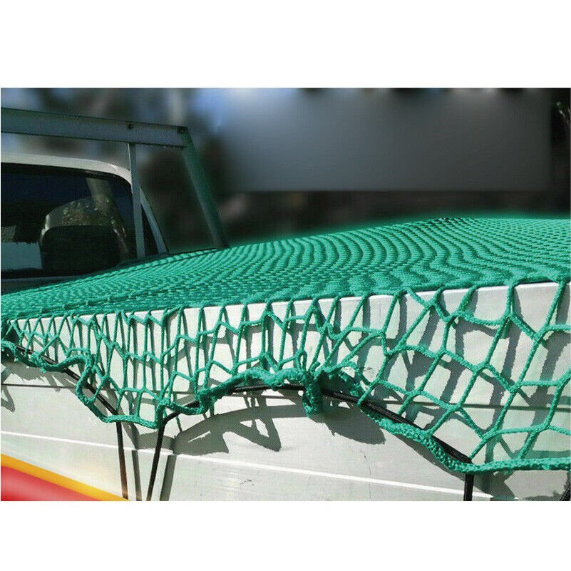 2x3m Ute Trailer Truck Net - Nylon 35mm Mesh with Bungee Cord and 15 Free Hooks - Direct On Sale