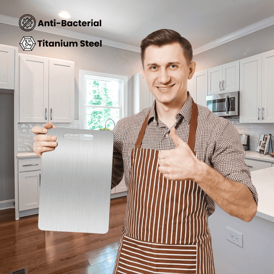 304 Stainless Titanium Steel Anti - Bacterial Mildew - Proof Cutting Chopping Board - Direct On Sale