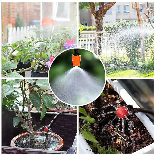 30m Drip Irrigation System Plant Self Garden Watering Hose Spray Kit - Direct On Sale