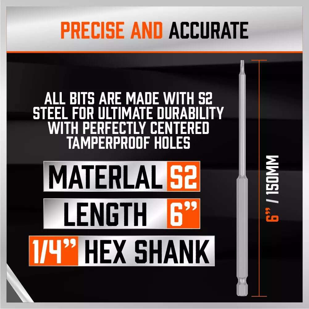 32 Pieces Extra Long Screwdriver Bit Set - Direct On Sale