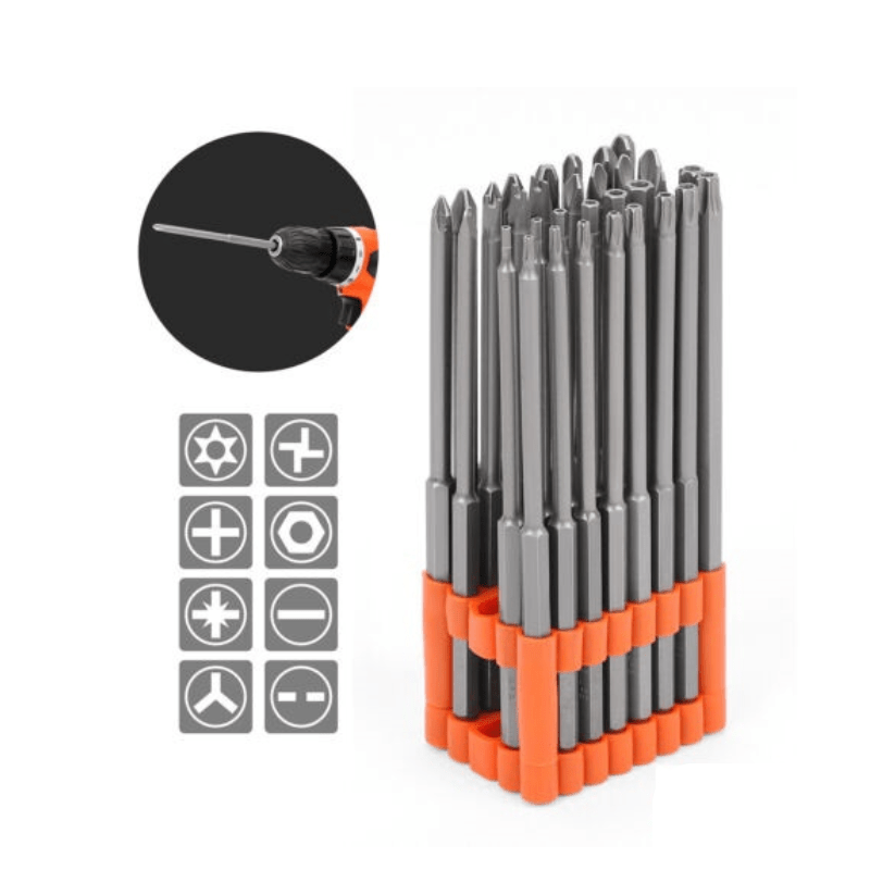 32 Pieces Extra Long Screwdriver Bit Set – Direct On Sale