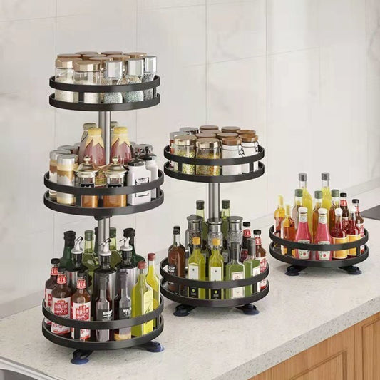 360 Degree Rotating Spice Rack Organizer for Kitchen - Direct On Sale