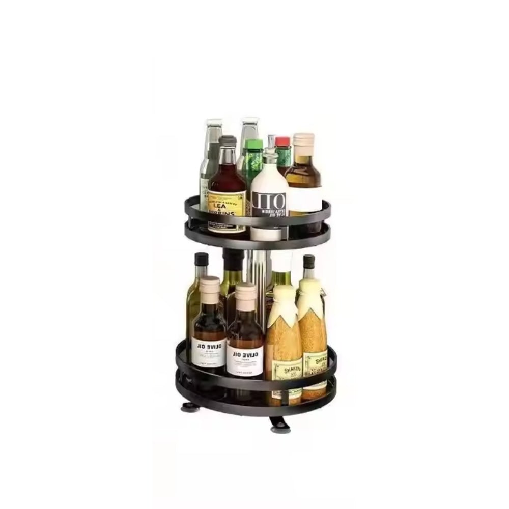 360 Degree Rotating Spice Rack Organizer for Kitchen - Direct On Sale