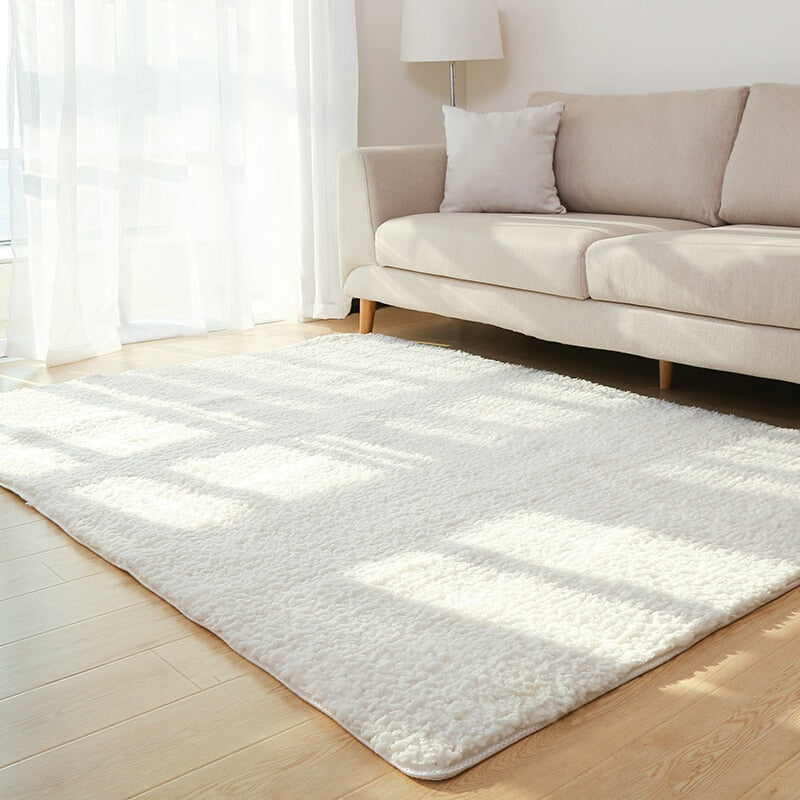 Plush area rug soft fluffy floor mat