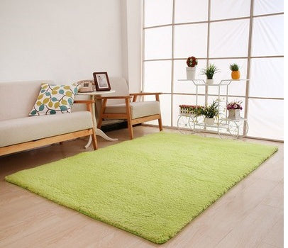 Non-slip dotted backing of the rug