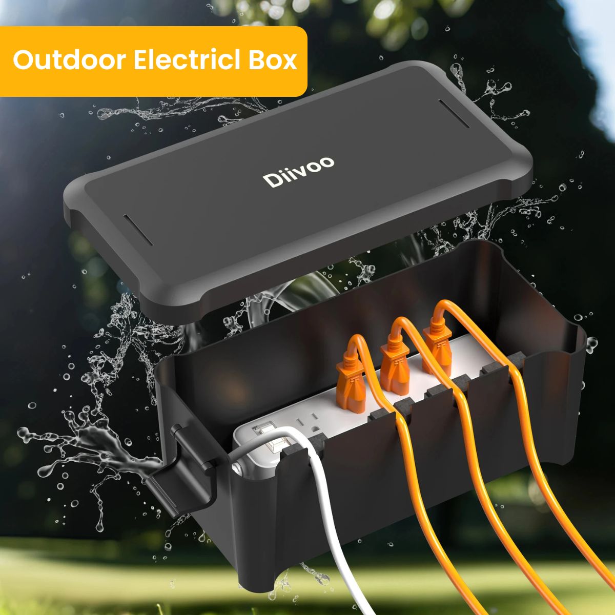 4 or 6 Outlet Weatherproof Electrical Enclosure Box – Durable, Waterproof, and Versatile - Direct On Sale