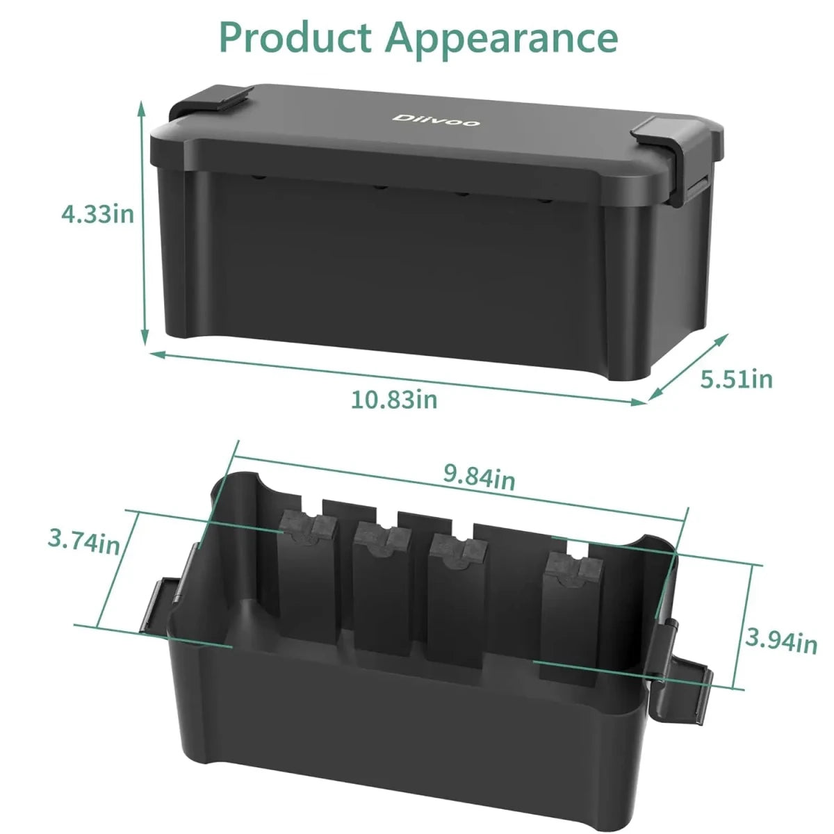 4 or 6 Outlet Weatherproof Electrical Enclosure Box – Durable, Waterproof, and Versatile - Direct On Sale