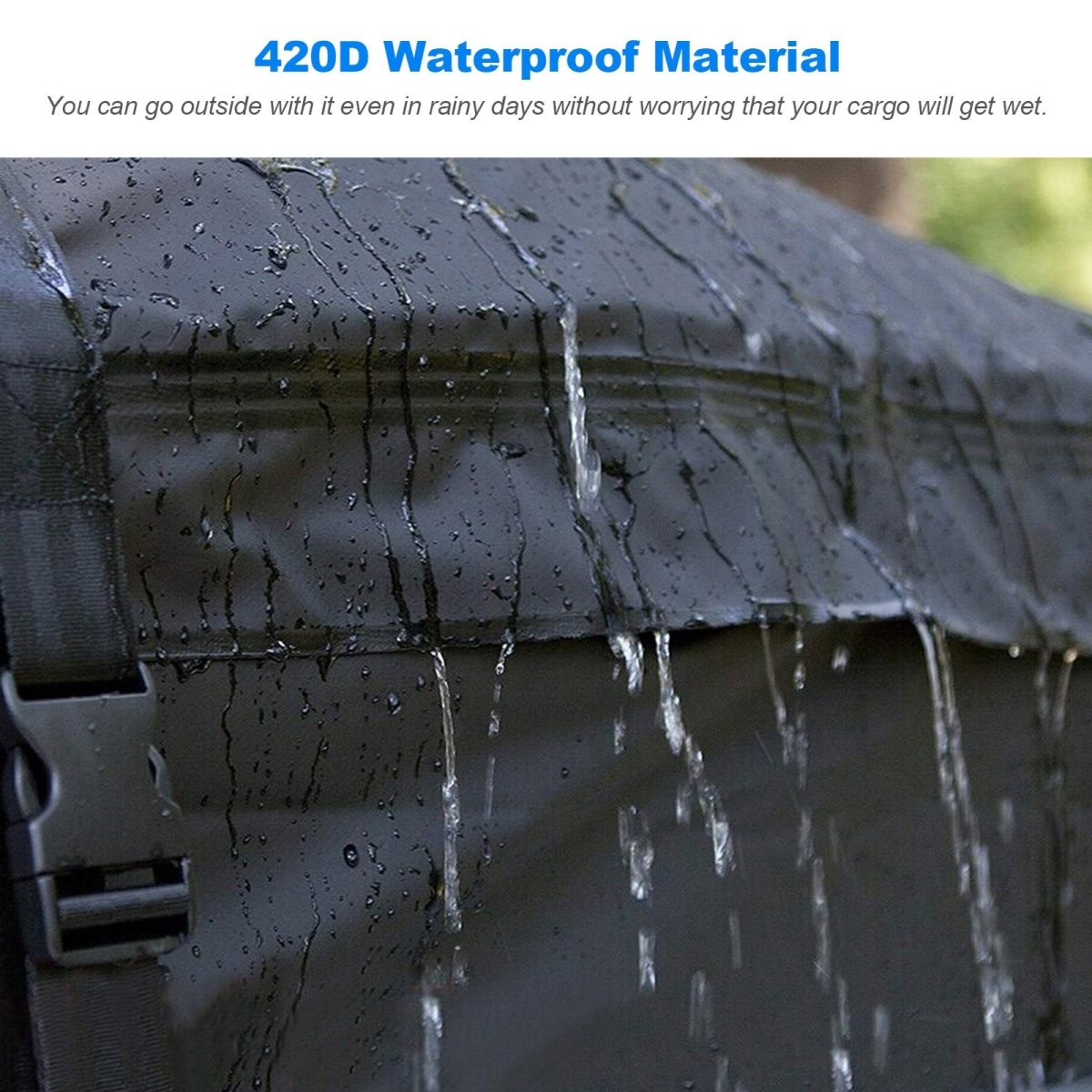 425L Waterproof Cargo Bag Car Roof Carrier Bag Storage Cube Bag 112x87x44cm - Direct On Sale