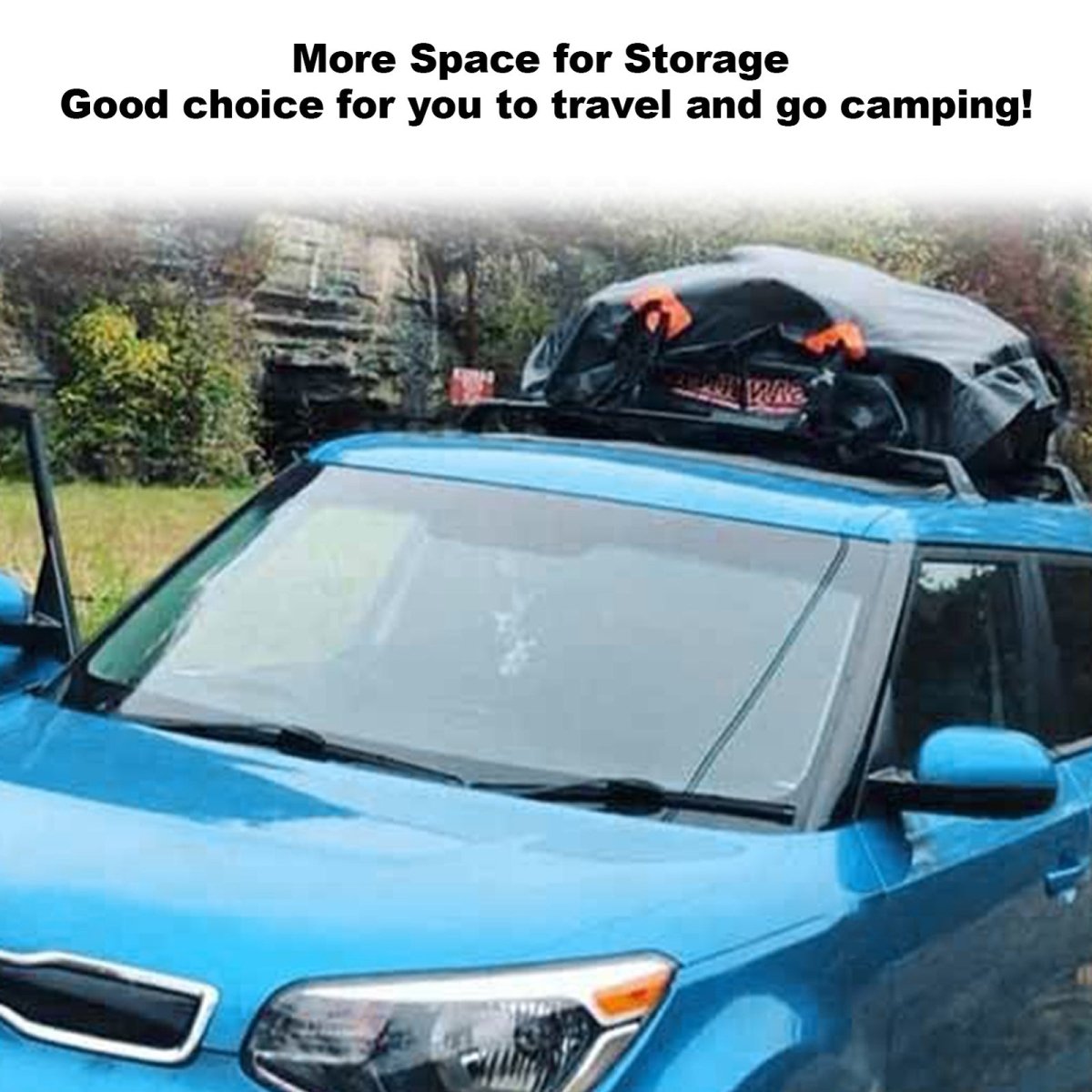 425L Waterproof Cargo Bag Car Roof Carrier Bag Storage Cube Bag 112x87x44cm - Direct On Sale