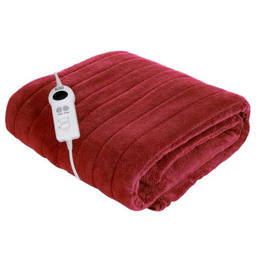 Electric Heated Throw Rug Washable Blanket with LED Display | 9 Heat Levels | 160 x130cm | Timer