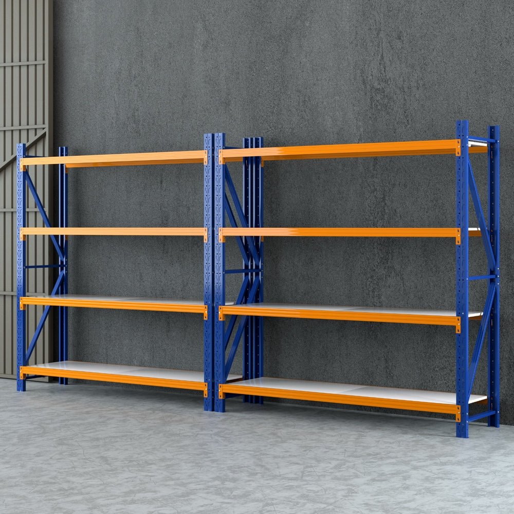 4Mx2M Heavy - Duty Warehouse Storage Rack Set Industrial Shelving - Direct On Sale