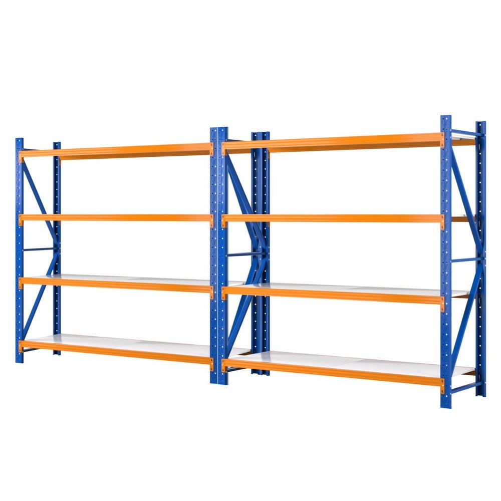 4Mx2M Heavy - Duty Warehouse Storage Rack Set Industrial Shelving - Direct On Sale