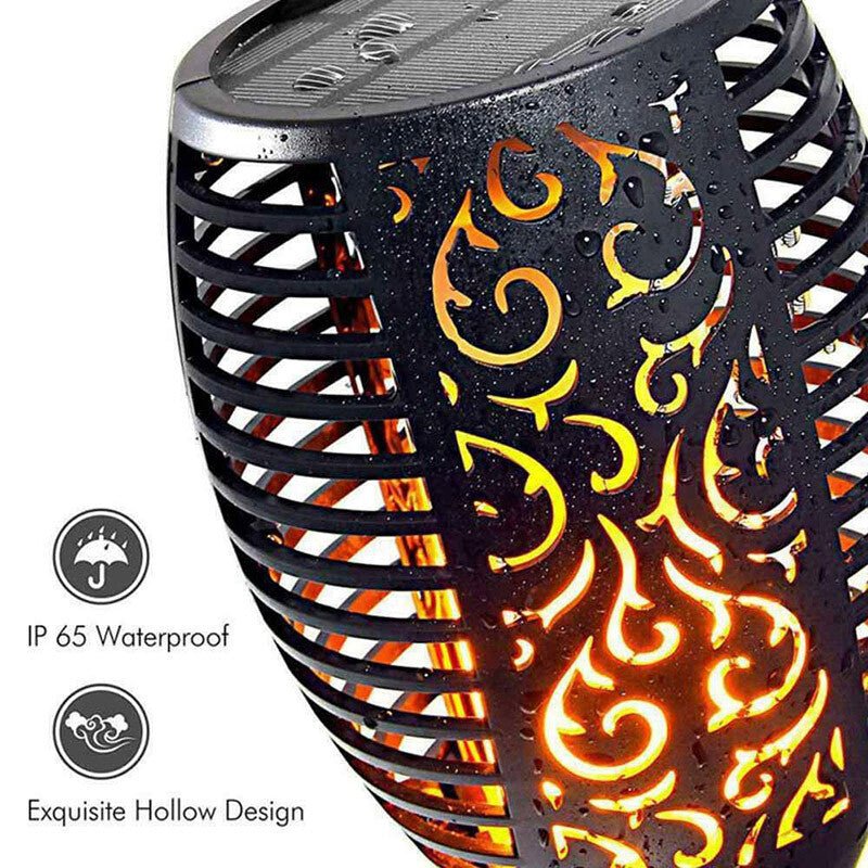 4x LED Solar Flickering Torch Path Light Dancing Flame Garden Landscape Lamp - Direct On Sale