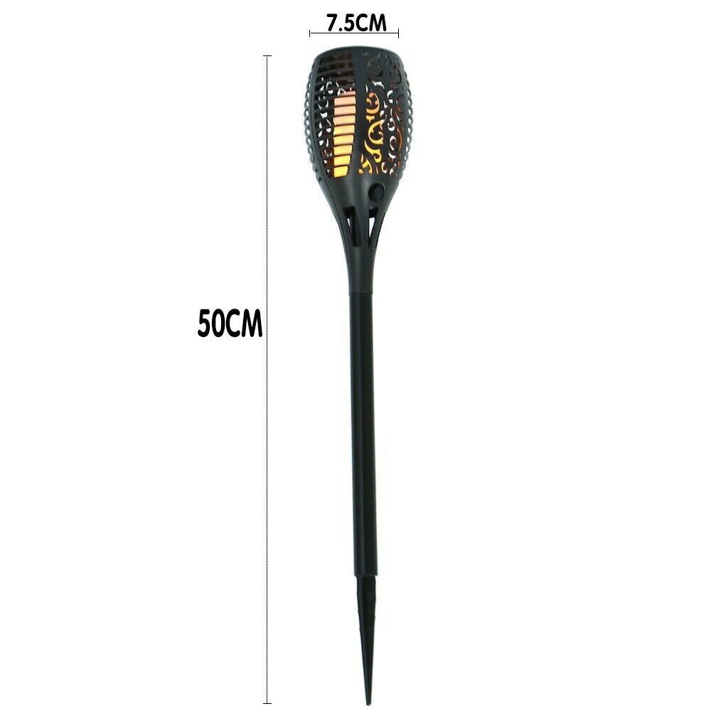 4x LED Solar Flickering Torch Path Light Dancing Flame Garden Landscape Lamp - Direct On Sale