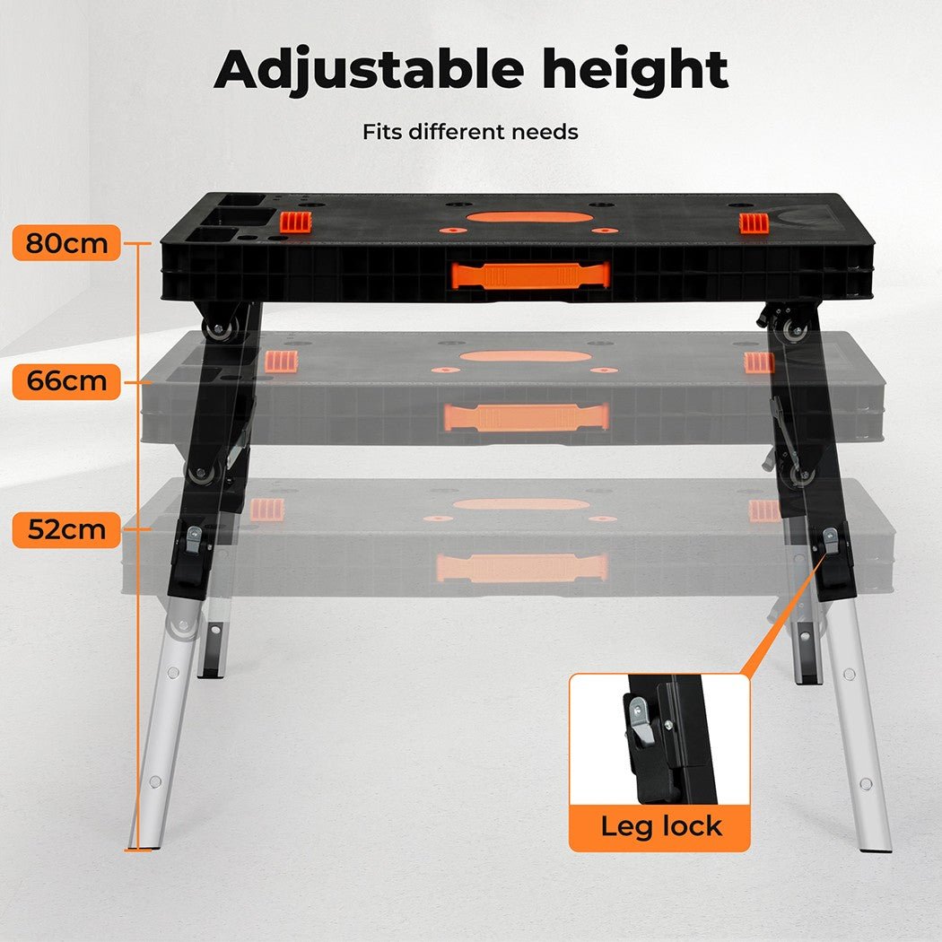5 - in - 1 Work Table Foldable Workbench 400kg Adjustable Clamping System - Direct On Sale