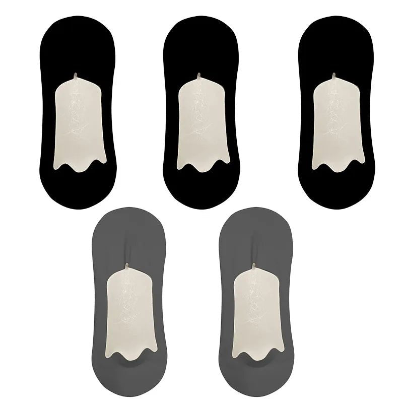 5 Pairs Summer Ultra - thin & Breathable No Show Socks - Direct On Sale