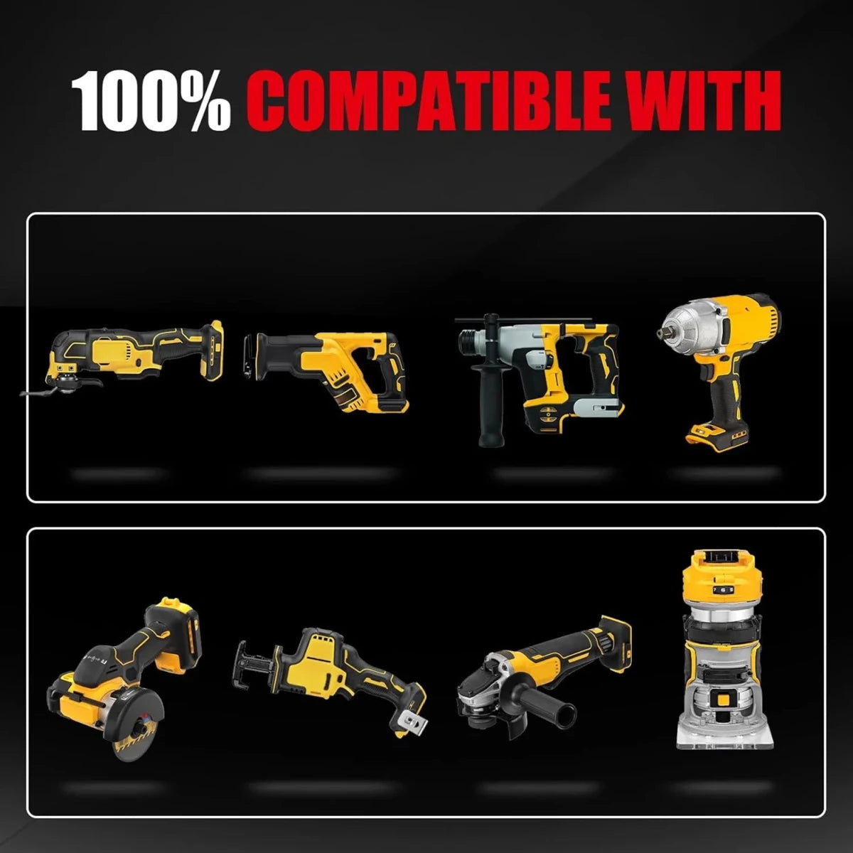 5.0Ah High Capacity Replacement Batteries for DeWalt 20V Battery Pin DCB203 DCB204 DCB205 DCB206 for 20Volt Cordless Power Tools - Direct On Sale