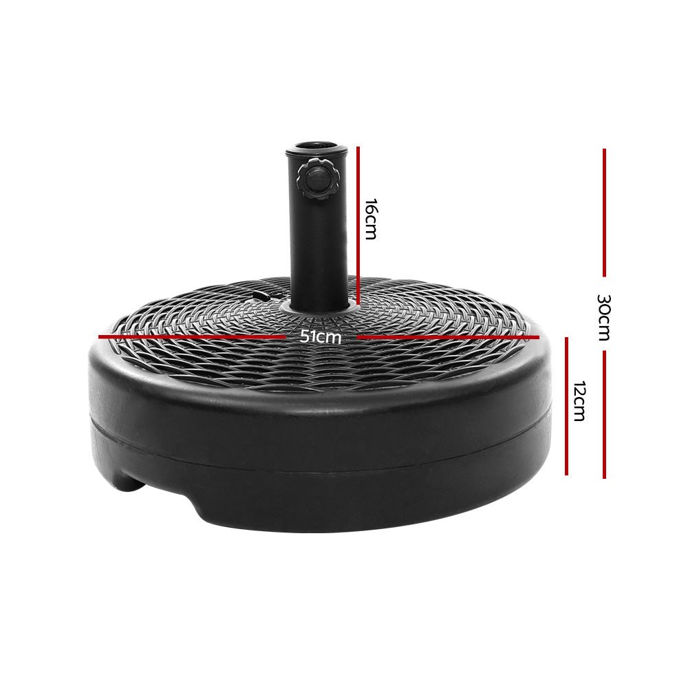 51cm Outdoor Umbrella Base Round Stand Pod - Direct On Sale