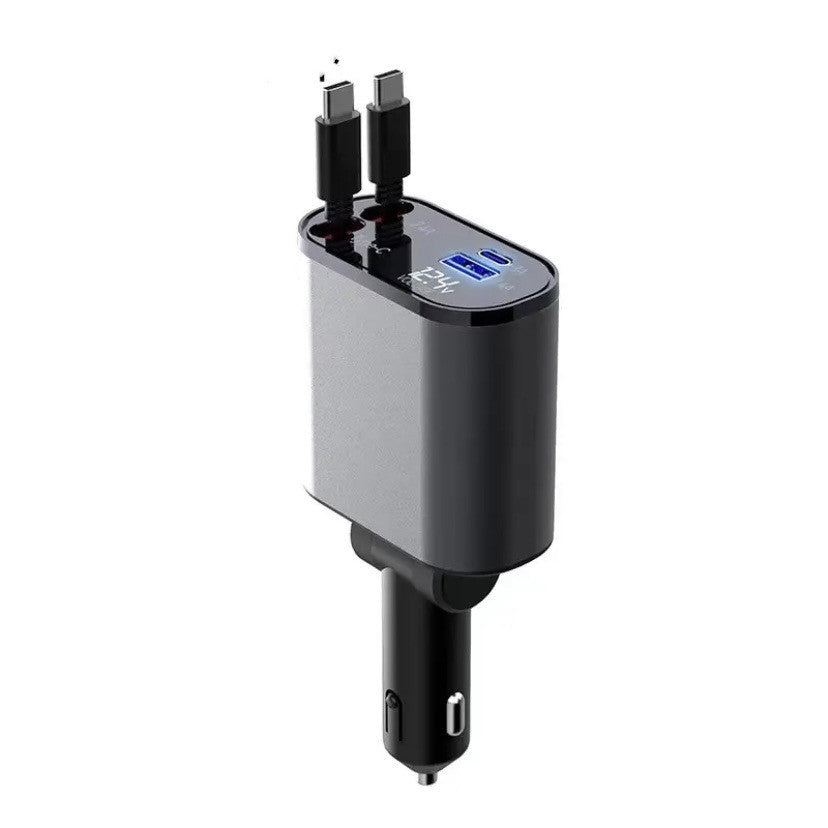 Dual-cable car charger with Apple Lightning cables