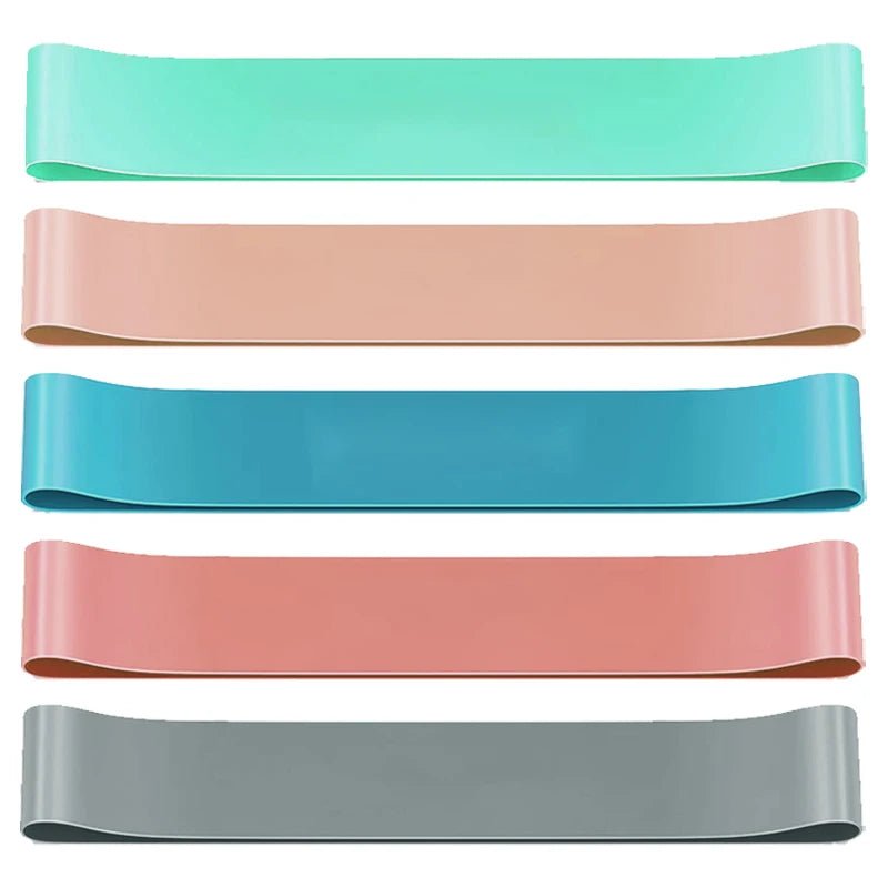 5x Resistance Bands Yoga Band Fitness Exercise Training Hip Tension Band Leg Squat Dance Elastic Loop Stretch Band - Direct On Sale