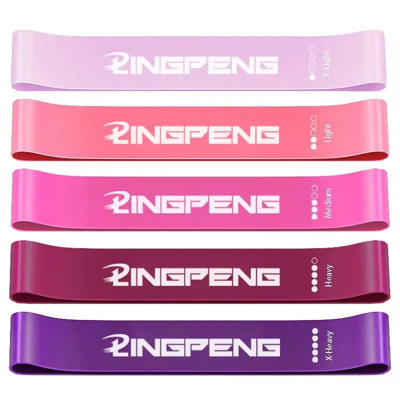 5x Resistance Bands Yoga Band Fitness Exercise Training Hip Tension Band Leg Squat Dance Elastic Loop Stretch Band - Direct On Sale