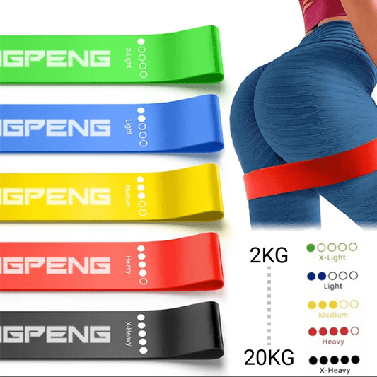 5x Resistance Bands Yoga Band Fitness Exercise Training Hip Tension Band Leg Squat Dance Elastic Loop Stretch Band - Direct On Sale