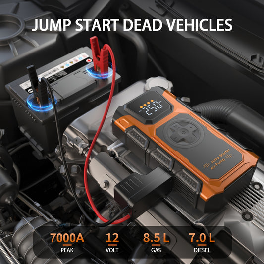 4-in-1 car jump starter kit contents
