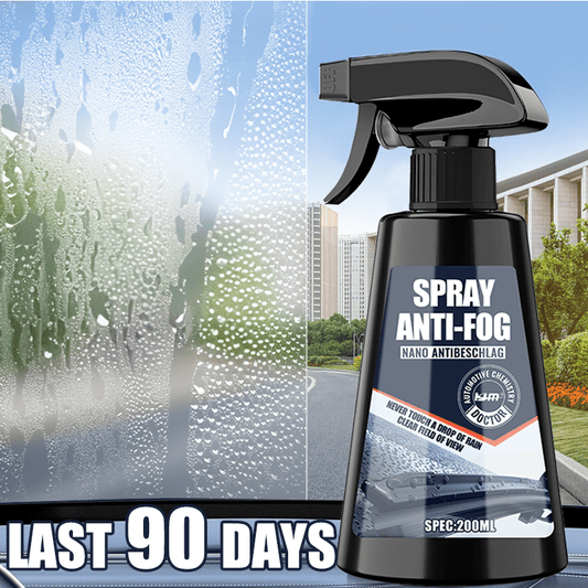 Anti-fog spray 200ml bottle with microfibre towel for car glass and helmets