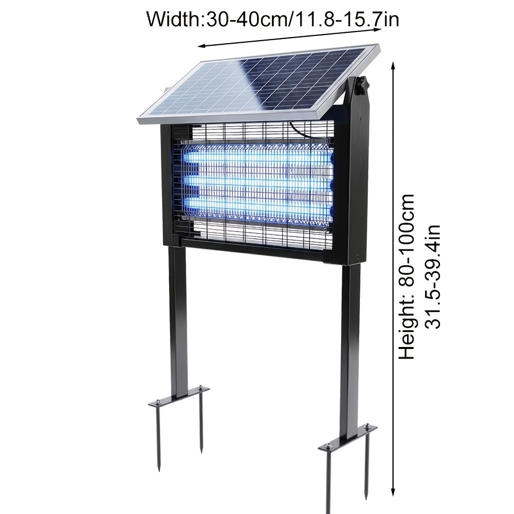 Bug zapper hanging from its chain