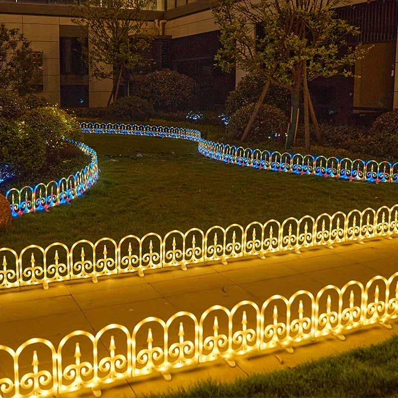 Solar panel on the LED fence light