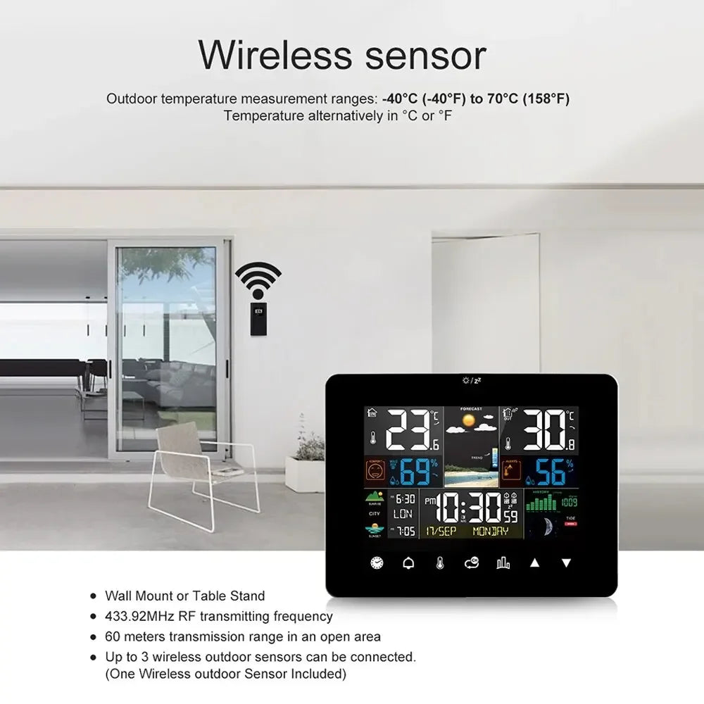 Wireless outdoor sensor for the weather station